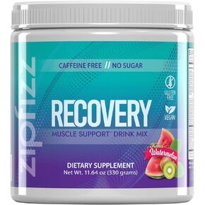 Zipfizz Muscle Recovery Drink Mix: Enhance Performance with Vitamins, Minerals, and Amino Acids for Rapid Muscle Repair and Recovery - Includes L-Glutamine, Tart Cherry Extract, L-Carnitine