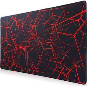 Gaming Mouse Pad, Extended Mouse Pad Size 35.4x15.7 Thickness 0.1inches,Premium-Textured Non-Slip & Waterproof Computer Mousepad with Stitched Edges for Gaming,Office & Home 90x40 Hmap
