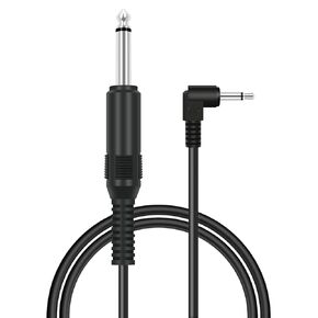 3ft 6.35mm 1/4" Mono Male to 3.5mm 1/8" TS Mono Male 90 Degree Right Angle Adapter Audio Cable Cord
