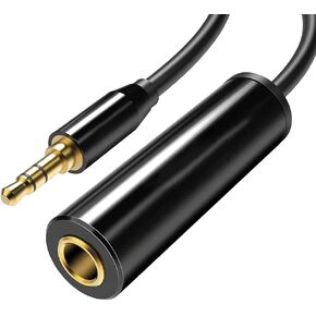 3.5mm to 1/4 inch Adapter, 6.35mm Female to 3.5mm Male, 1/8" to 1/4" Stereo Audio Jack Adapter. 1m Lenght