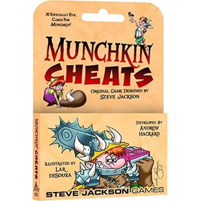 لعبة بطاقات Steve Jackson Games Munchkin Cheats (توسيع مصغر) | 30 بطاقة | لعبة الورق للبالغين والأطفال والعائلة | لعبة تقمص الأدوار مغامرة خيالية | الأعمار 10+ | 3-6 لاعبين | متوسط ​​وقت اللعب 120 دقيقة
