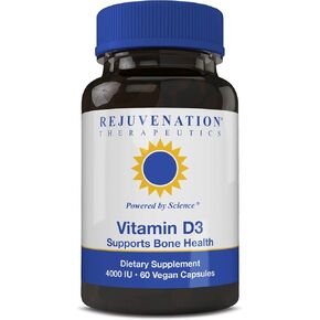 Vitamin D3 4000IU - Supports Bone Health (60 Vegan Capsules)