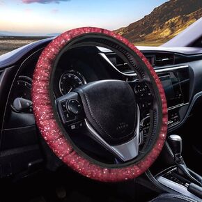 Jeiento Vehicle Steering Wheel Cover for Women, African Tribal Style Pattern, 15 inch Anti Slip and Sweat Absorption Auto Car Wrap Cover, Universal Car Interior Accessories