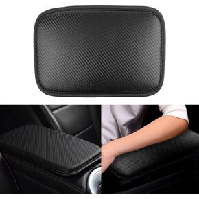 Vehicle Center Console Cover Pad,Auto Car Armrest Cover Waterproof PU Leather Car Armrest Seat Box Cover Protector,Leather Armrest Cover Fit for Most Car Vehicle, SUV, Truck