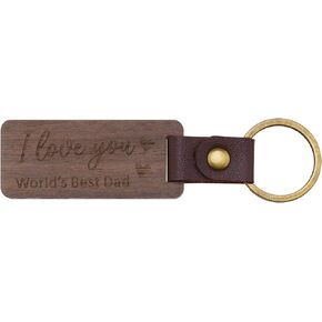 SING F LTD 1Pc Wooden Keychain Wooden Keyring Wonderful Gift I Love You Keyring Birthday Christmas Thanksgiving Day