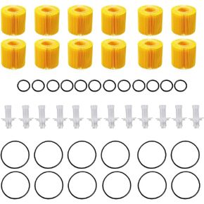 12Pcs Engine Oil Filter Sets Replacement forToyota Lexus Pontiac Scion Truck CH10358