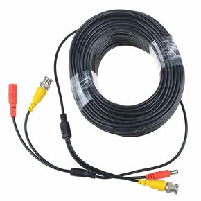 CJP-Geek 50ft Black Extention Power/Video Cable Replacement for Swann Security CCTV Kit SWDVK-840004D Cord