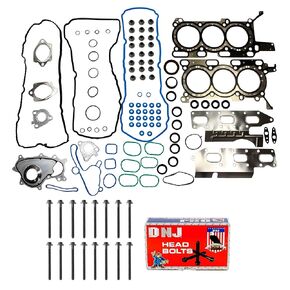 DNJ HGB4328 مجموعة حشية رأس الأسطوانة مع مجموعة مسامير الرأس لـ 2015-2018 Ford Expedition 3.5L V6 3496cc 213cid 24V DOHC