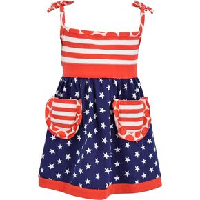 Unique Baby Girls Patriotic 4th of July Summer Dress