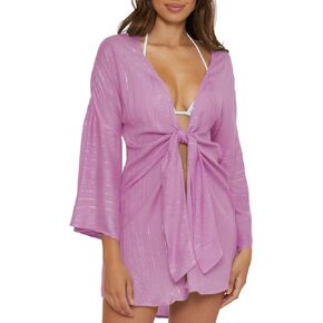 BECCA Radiance V-Neck Tunic, Casual, Beach Cover Ups for Women