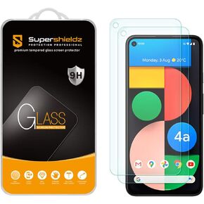 Supershieldz (2 Pack) Designed for Google Pixel 4a (5G) 6.2-inch/Pixel 4a 5G UW [Not Fit for Pixel 4a 5.8-inch] Tempered Glass Screen Protector, 0.33mm, Anti Scratch, Bubble Free