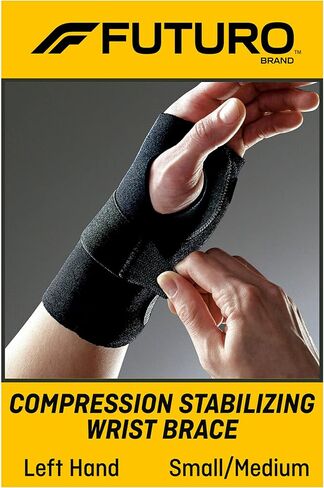 FUTURO Compression Stabilizing Wrist Brace, Left Hand, S/M in Saudi Arabia