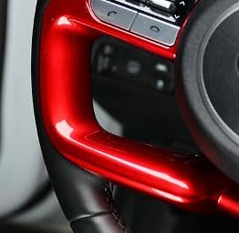 غطاء عجلة القيادة بنمط ألياف الكربون متوافق مع ملحقات Hyundai Tucson NX4 Elantra CN7 Santa Cruz in Kuwait