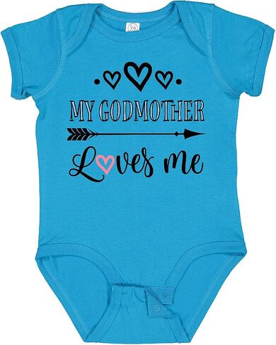 inktastic My Godmother Loves Me Godchild Baby Bodysuit in Saudi Arabia
