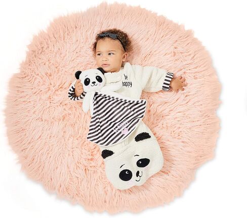 Enesco unisex baby Izzy and Oliver New Panda Be Happy Cozy Bag Onesie, White, 0-12 Months US in Saudi Arabia