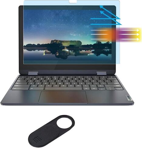 MUBUY-GOL Anti Blue Light Anti Glare Screen Protector for 11.6" Lenovo Chromebook Flex 3 11 2-in-1 11.6 inch,Touchscreen Full Screen Cover, Eye Protection UV Filter, Anti Fingerprint in Saudi Arabia