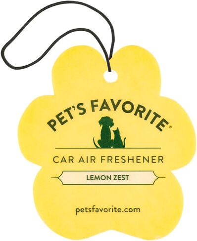 Pet’s Favorite Car Air Freshener - Lemon Zest Pack of 3 - Non-toxic Car Air Freshener - Pet-Friendly Air Freshener For Small Spaces & Car - Hanging Odor Eliminating Air Freshener in Saudi Arabia