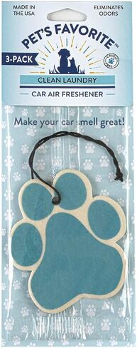 Pet’s Favorite Car Air Freshener - Lemon Zest Pack of 3 - Non-toxic Car Air Freshener - Pet-Friendly Air Freshener For Small Spaces & Car - Hanging Odor Eliminating Air Freshener in Saudi Arabia