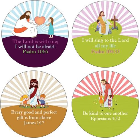 NewEights Bible Verses About Love Stickers (10 Sets X 16 Designs) - Great Gifts for Party Favors, Sunday School Classroom Rewards - Christian Stocking Stuffers for Kids, Boys, Girls in Saudi Arabia