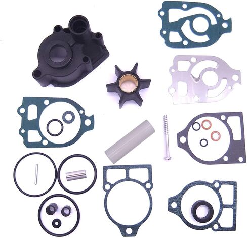 Boat Engine 46-96148T8 46-96148A8 46-96148Q8 46-96148A5 46-42579A4 46-44292A4 46-48747A3 Water Pump Repair Kit with Housing for Mercury Mariner Mercruiser 80HP-225HP, for Sierra 18-3316 18-3517 in Saudi Arabia