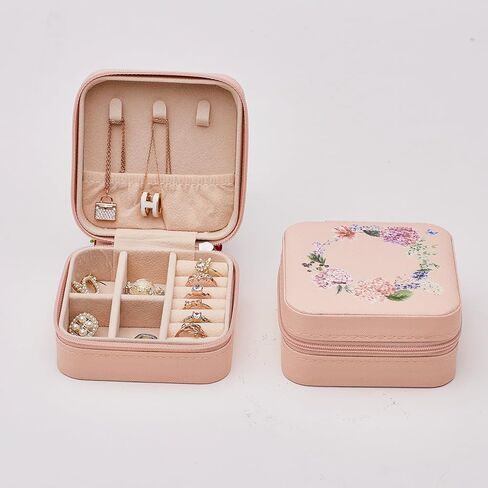 صناديق تخزين عرض منظم المجوهرات المحمولة للأقراط، هدايا رحلة للفتيات للنساء، أساسيات للنساء، هدايا صغيرة لطيفة - أسود in Kuwait