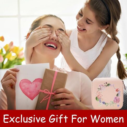 صناديق تخزين عرض منظم المجوهرات المحمولة للأقراط، هدايا رحلة للفتيات للنساء، أساسيات للنساء، هدايا صغيرة لطيفة - أسود in Kuwait