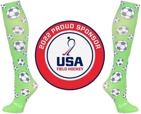 Blue Soccer Ball Unisex Performance Socks, Moisture Wicking Protection for Field & Ice Hockey, Futbol & Boots, Medium in Saudi Arabia