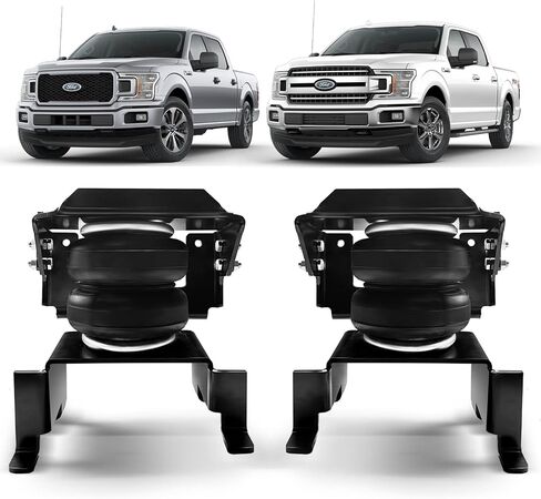 مجموعات تعليق أكياس الهواء الزنبركية VIGOR المتوافقة مع مجموعة نوابض مساعدة الهواء الخلفية لسيارة Ford F-150 2WD و4WD طراز 2015-2023، تصل إلى 5000 رطل من سعة تسوية الحمل in Kuwait