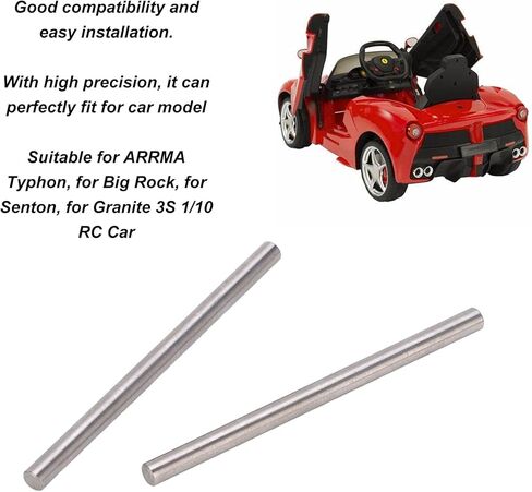 2 قطعة RC سيارة تعليق دبابيس ، الصلب ذراع نظام التعليق المفصلي دبوس مجموعة Weihnachten ل Arrma 1/10 RC سيارة ترقية أجزاء سيارة نموذج أجزاء in Kuwait