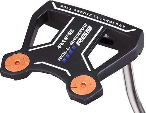 سلسلة Rife Golf Roll Groove Technology تستخدم اليد اليمنى RG8 مضرب مطرقة كامل غريب وحافة الوجه المطحونة بدقة وتجويف يضمن توازن مثالي للوزن مثالي لتبطين ملاعبك in Kuwait