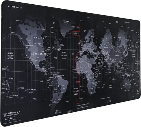 Gaming Mouse Pad, Extended Mouse Pad Size 35.4x15.7 Thickness 0.1inches,Premium-Textured Non-Slip & Waterproof Computer Mousepad with Stitched Edges for Gaming,Office & Home 90x40 Hmap in Saudi Arabia
