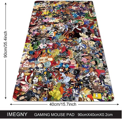 Large Gaming Mouse Pad, Extended XXL Desk Pad & Non-Slip Rubber Mat for Mice and Keyboard with Stitched Edges in Kuwait