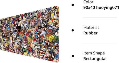 Large Gaming Mouse Pad, Extended XXL Desk Pad & Non-Slip Rubber Mat for Mice and Keyboard with Stitched Edges in Kuwait