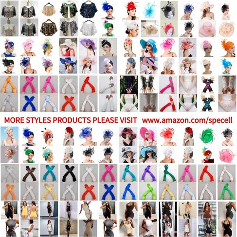 Specell Women's Pillbox Fascinator Hat,1920s Tea Party Fascinator Hat Feather Fascinator Hat for Cocktail Wedding in Kuwait