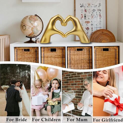 aoligrace نحت الأيدي على شكل قلب مع الأساور، ديكور غرفة جمالي لإصبع الحب، ديكور بيج لغرفة المعيشة وغرفة النوم ورف الكتب، هدايا عيد ميلاد الذكرى السنوية للزفاف للنساء والفتيات in Kuwait