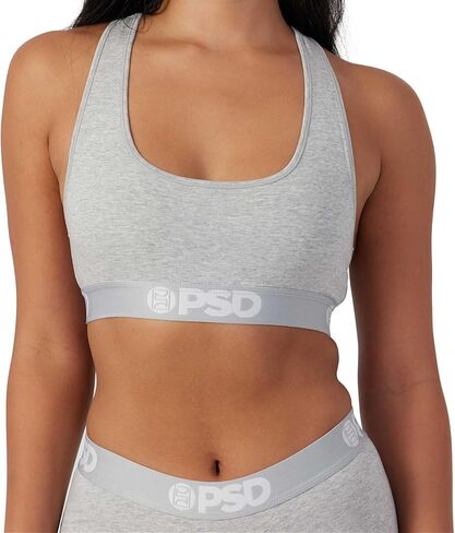 PSD Women's ATHL Grey Modal Sports Bra, Gray, M in Saudi Arabia