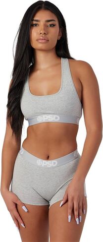 PSD Women's ATHL Grey Modal Sports Bra, Gray, M in Saudi Arabia