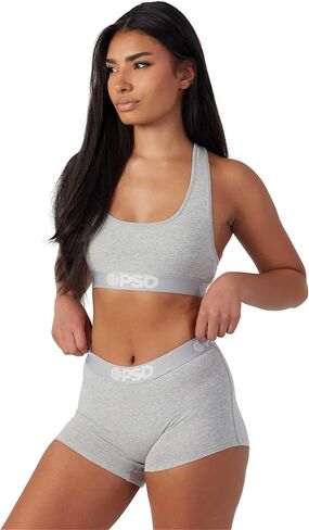 PSD Women's ATHL Grey Modal Sports Bra, Gray, M in Saudi Arabia