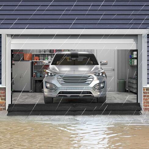 17 ft x 6.5 in Water Activated Flood Barriers for Home Sandless Sand Bags Reusable Water Barriers for Flooding Absorbent Flood Prevention Barriers for Garage Basement (2 Pcs) in Saudi Arabia