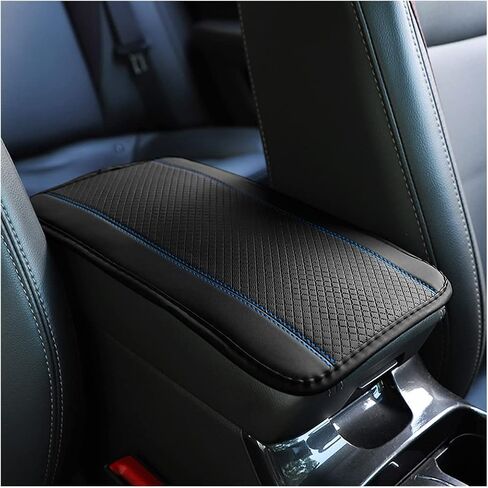 XINLIYA Car Armrest Storage Box Mat, Fiber Leather Car Center Console Cover, Car Armrest Seat Box Cover Accessories Interior Protection for Most Vehicle, SUV, Truck, Car (Beige) in Saudi Arabia