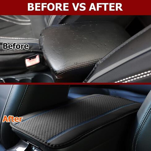 XINLIYA Car Armrest Storage Box Mat, Fiber Leather Car Center Console Cover, Car Armrest Seat Box Cover Accessories Interior Protection for Most Vehicle, SUV, Truck, Car (Beige) in Saudi Arabia
