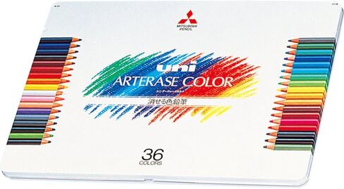 三菱鉛筆 Mitsubishi Pencils UAC36C Erasable Colored Pencils, Uniateraise Colors, 36 Colors in Saudi Arabia