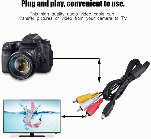 كابل صوت وفيديو AV صغير USB إلى 3 لكاميرا Canon IXUS 990 is 980 is 970 is 870 is 200 for Pince Anti Ronflement in Saudi Arabia