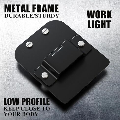 Metal Tape Measure Holder - Clip-On Tool Belt Drill Holder, Pant and Belt Savior, Low Profile Measuring Tape Clip for Tape Measure, Cordless Drill, Impact, Nailer Driver - Fits Up to 2" Belt in Saudi Arabia