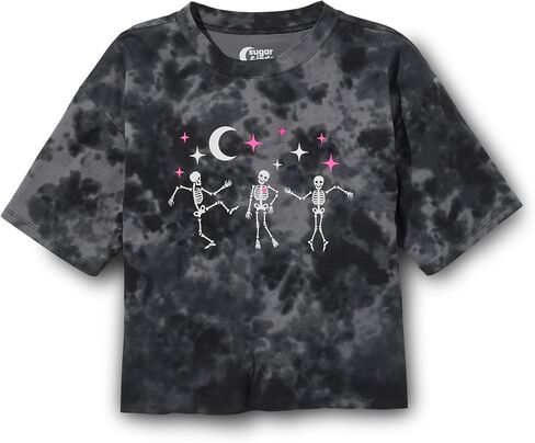 تي شيرت قصير الأكمام وكبير الحجم للفتيات المراهقات من Sugar & Jade in Kuwait