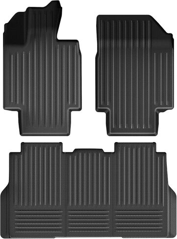 Tesla Cybertruck Floor Mats, Cybertruck All-Weather Liners, Custom Made TPE Eco-Friendly, Waterproof Anti-Slip Anti-Scratch Tesla Cybertruck Floor Mat Interior Accessories (Set of 3 PCS) in Saudi Arabia