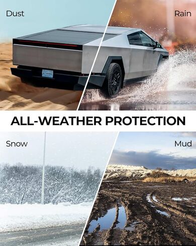 Tesla Cybertruck Floor Mats, Cybertruck All-Weather Liners, Custom Made TPE Eco-Friendly, Waterproof Anti-Slip Anti-Scratch Tesla Cybertruck Floor Mat Interior Accessories (Set of 3 PCS) in Saudi Arabia