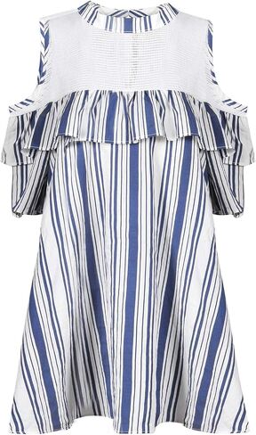 Bonny Billy Girl's Teen Ruffle Sleeve School A-line Dress in Saudi Arabia