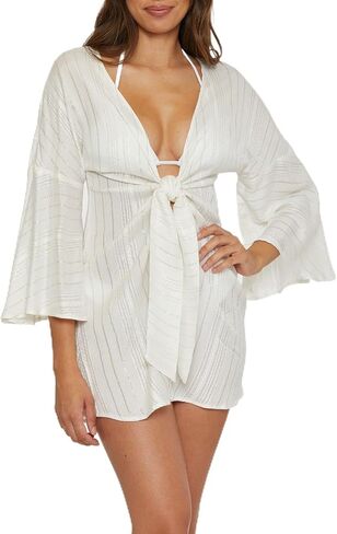 BECCA Radiance V-Neck Tunic, Casual, Beach Cover Ups for Women in Kuwait