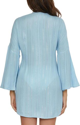 BECCA Radiance V-Neck Tunic, Casual, Beach Cover Ups for Women in Kuwait